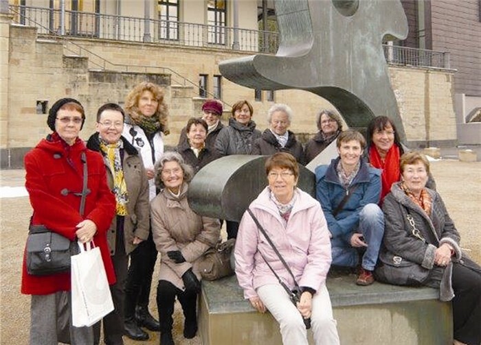 Die Gruppe nutzte die Gelegenheit, das gesamte Museum zu erkunden.  privat