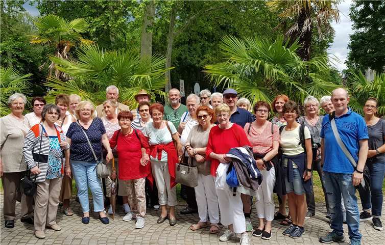 Entspannung für Pflanzen- Kunst- und Kulturliebhaber Die Gruppe verbrachte den Nachmittag im Frankfurter Palmengarten. Foto: privat