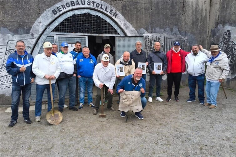 Die Gruppe vom Mittelrhein beim Besuch der Zeche.