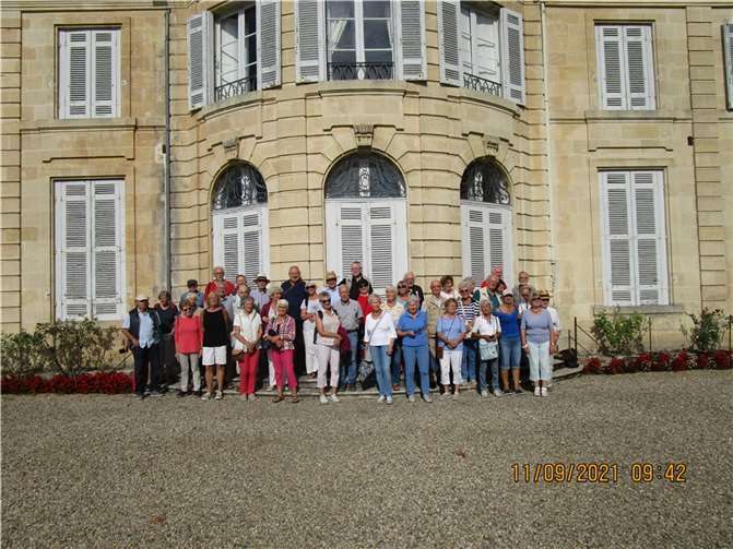 Die Gruppe vor Chateau du Tallan im Medoc.Foto: privat