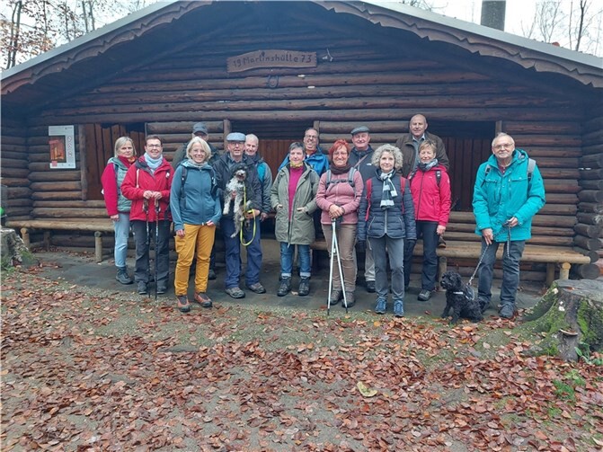 Die Gruppe vor der Martinshütte.Foto: privat