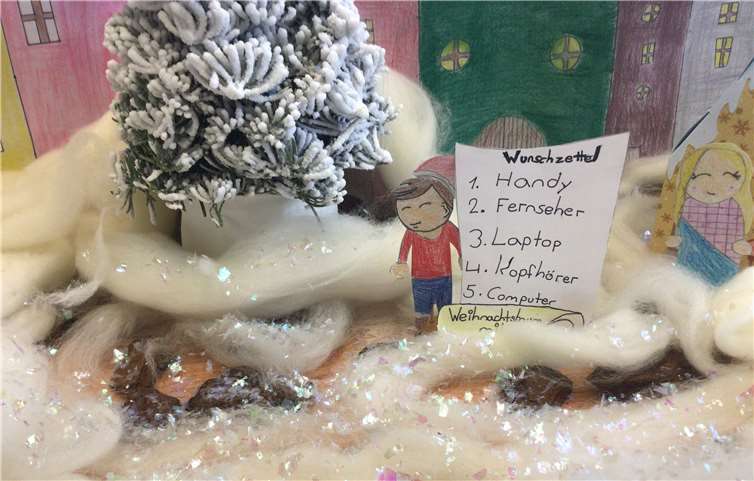 Die Grußkarte der Bläserklasse. Foto: privat