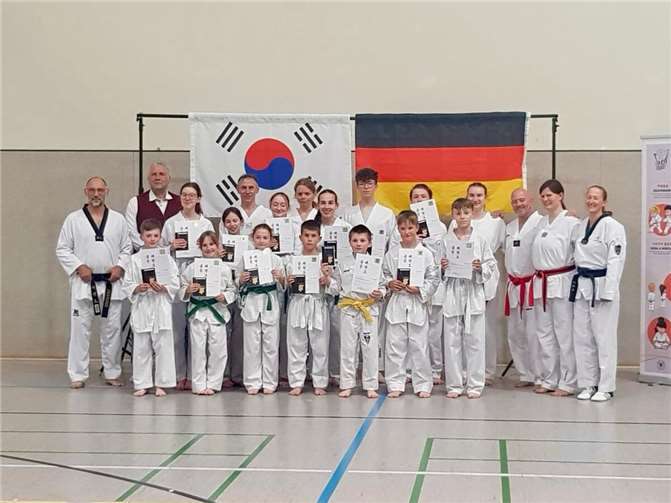 Die Gürtelprüfungen im TuS Niederoberweiler e. V. werden nach der Prüfungsordnung der Deutschen Taekwondo Union durchgeführt.  Foto: privat