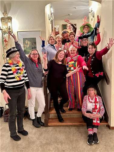 Die Gymnastikgruppe feierte jeck Karneval. Foto: privat