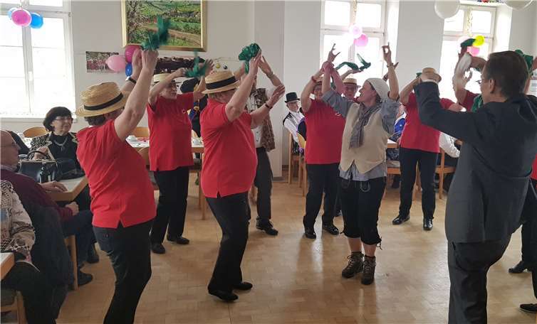Die Gymnastikgruppe stellte ihr Können unter Beweis