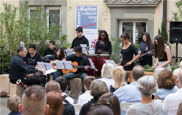 Die HDG Sound Company sorgte für harmonisch-rhythmischeEingangs- und Abschlussklänge beim Kinder- und Jugendkonzert. Fotos: CEW