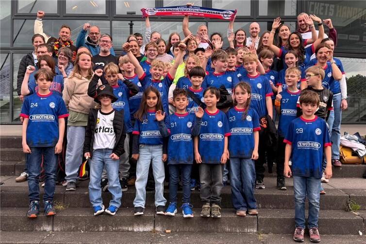 Die HSG-Delegation vor dem Spiel 