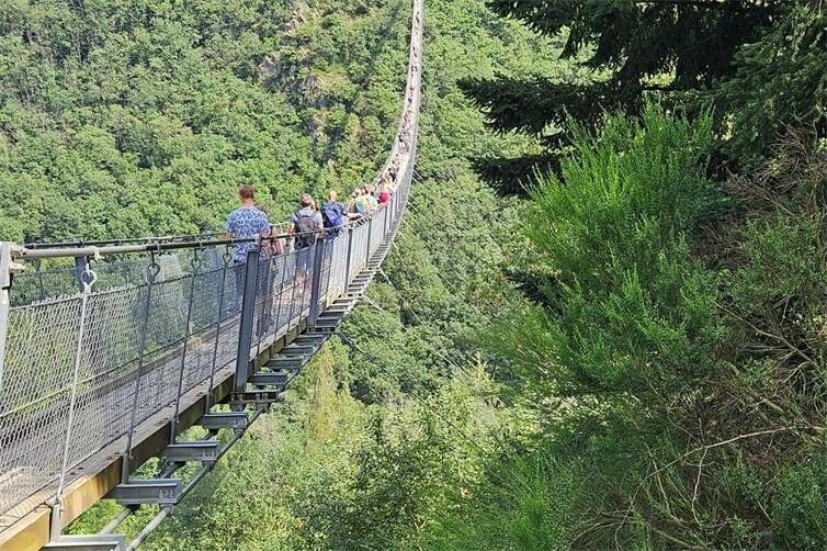 Die Hängeseilbrücke Geierlay