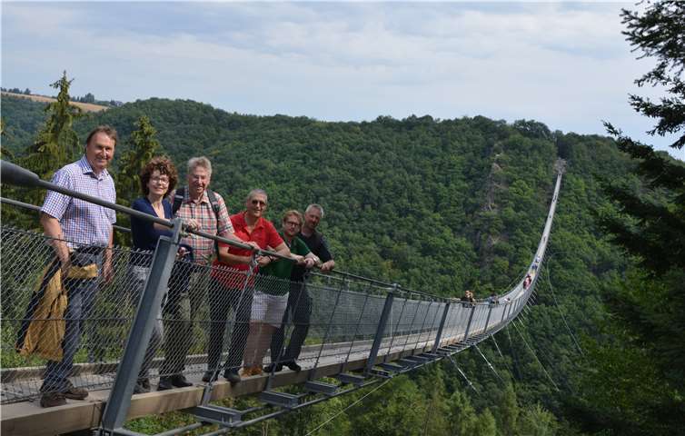 Die Hängeseilbrücke Geierlay war Ziel der CDU Ahrweiler. privat
