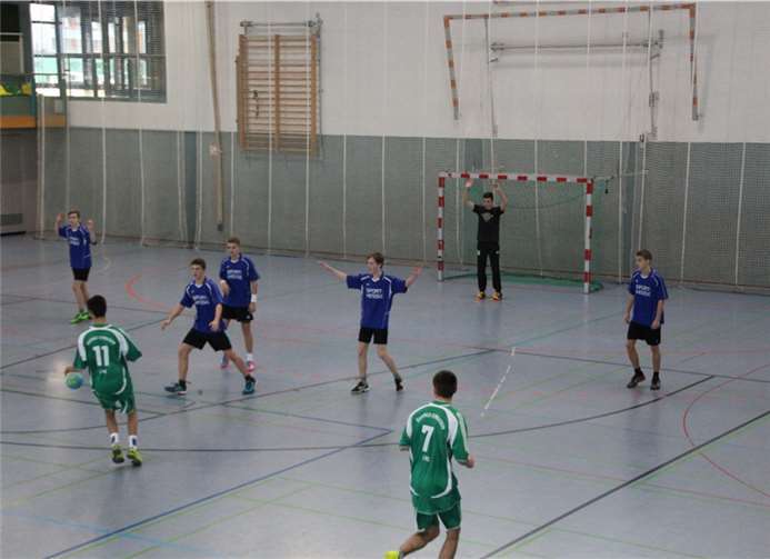 Die Handballer spielten sehr konzentriert.