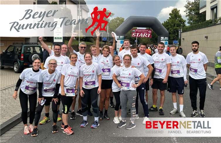 Die Heinrich Beyer GmbH & Co. KG startete beim Hobbylauf.  Foto: privat