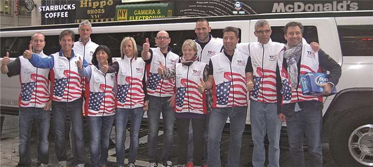 Die Helden des Alltours Reisecenter in Bendorf haben den New York-Marathon absolviert.privat