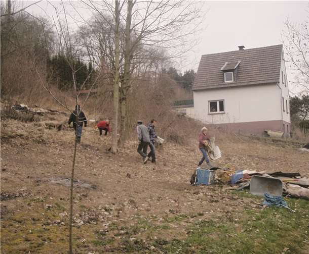 Die Helfer in Rheineck sammelten feißig Müll.Privat
