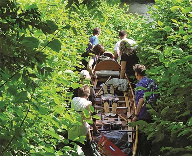 Die Herausforderung lag an Land.Privat