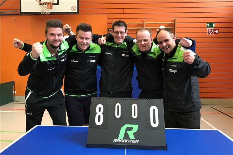 Die Herbstmeister: Julien Freund, Christian Freund, Björn Gehrig, Michael Gries, Heiko Pütz. Es fehlt: Michael Pohl. Foto: privat