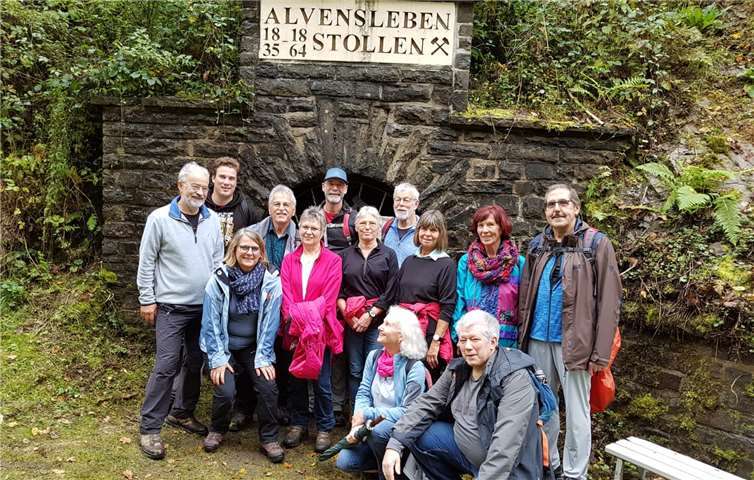 Die Herbstwanderung des TV Rengsdorf führte zum Alvensleben-Stollen. Foto: privat