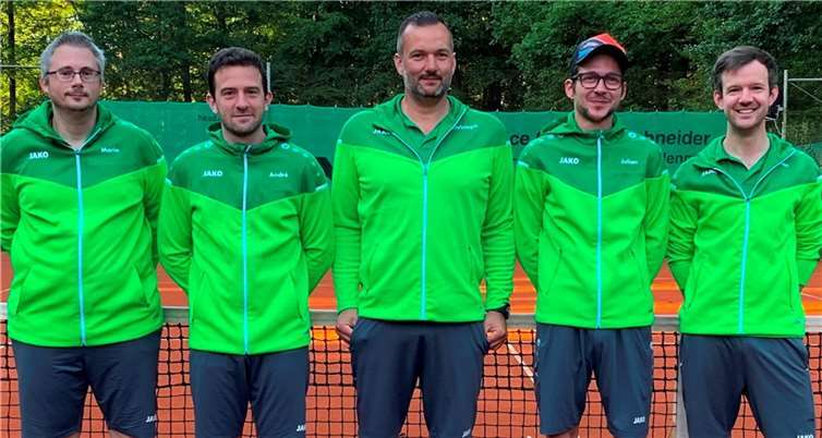 Die Herren 30C: Mario Niess, André Seliger, Christoph Manderbach, Julian Müller und Stefan Stein.