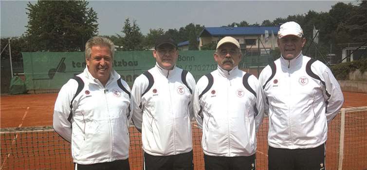 Die Herren 50 des Tennisclub Burgbrohl unterlagen der Dernauer Auswahl am letzten Spieltag.privat