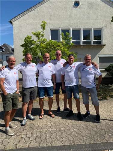Die Herren 55: v.li. J Koch, H. Rünz, A. Zirvas , R. Weber, HW Ackermann und H. Dammann. Foto: privat