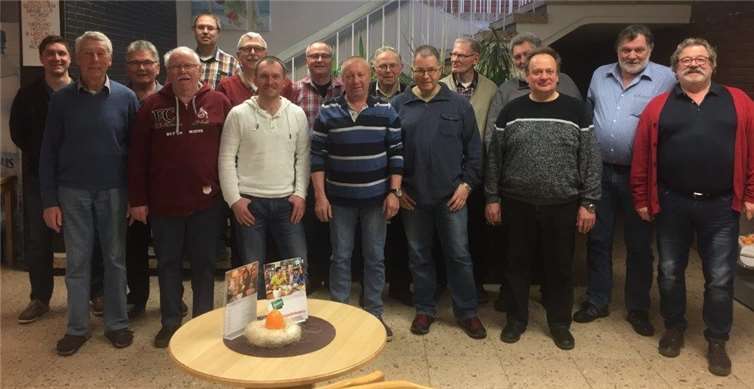 Die Herren beim Chorwochenende in der Jugendherberge. W. Höltke, MGV Oberhonnefeld-Gierend.