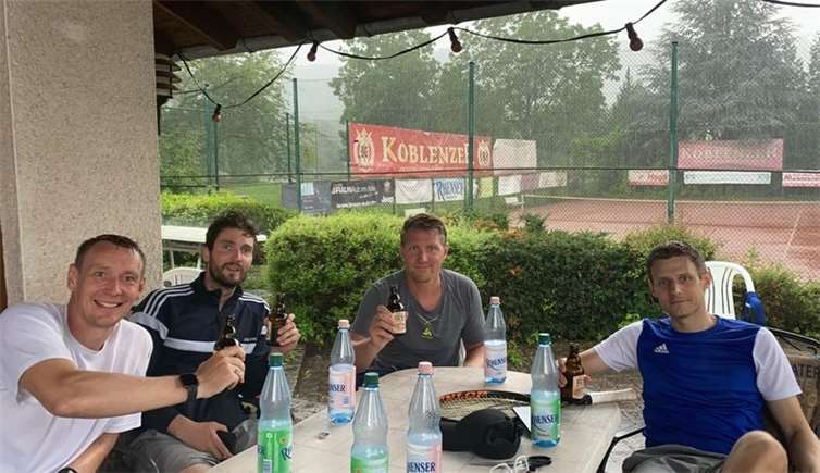 Die Herren30 III v.li. Jörg Brendemühl, Markus Meurer, Lars Fischer und Julien Bender.Quelle: TC Oberfell