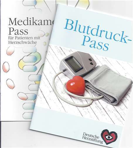 Die Herzstiftung bietet einen kostenlosen Blutdruck- und Medikamentenpass an. Foto: privat