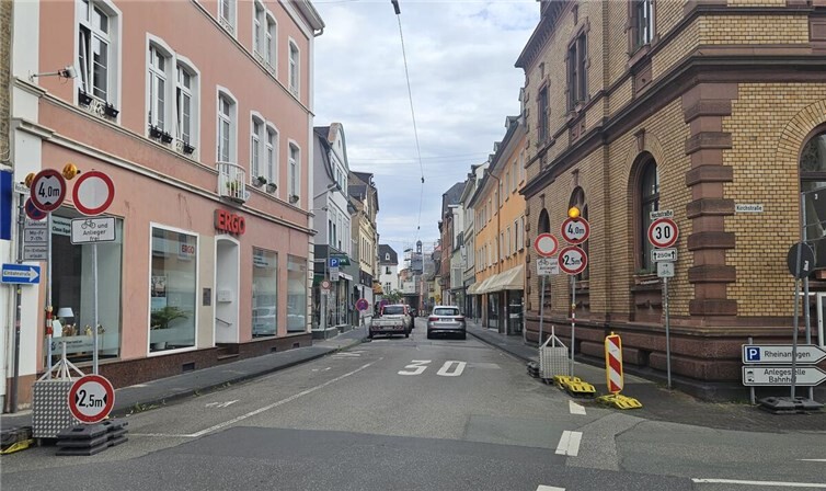 Die Hochstraße in Lahnstein. 