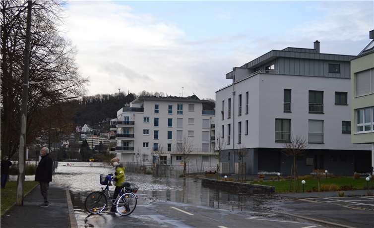 Die Hochwassersituation in Kripp am Sonntag.AB