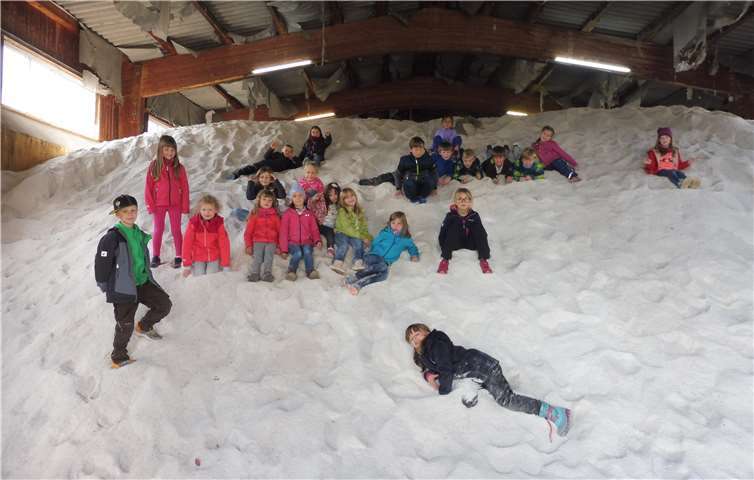 Die Hortkinder eroberten den Salzberg. Fotos: privat