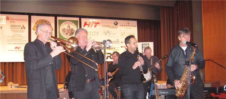 Die „Hot Jazz Boys“ in voller Aktion.privat