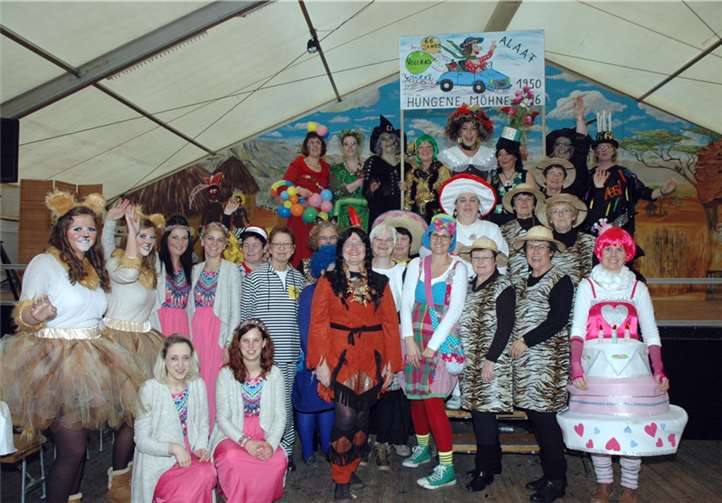 Die Hünninger Möhne waren stolz auf ihr Jubiläum.