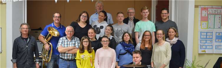 Die Husaren in ihrem Probenraum - Interessierte sind jederzeit willkommen!