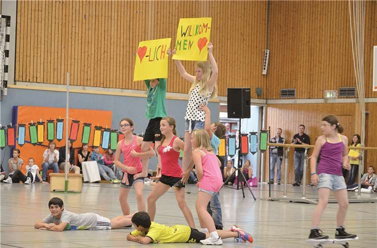 Die IGS-Schüler hießen die „Neuen“ herzlich willkommen.  Privat