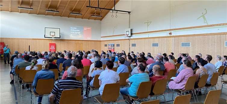 Die Informationsveranstaltung rund um den Glasfaserausbau in Rieden war sehr gut besucht.  Foto: Ortsgemeinde Rieden