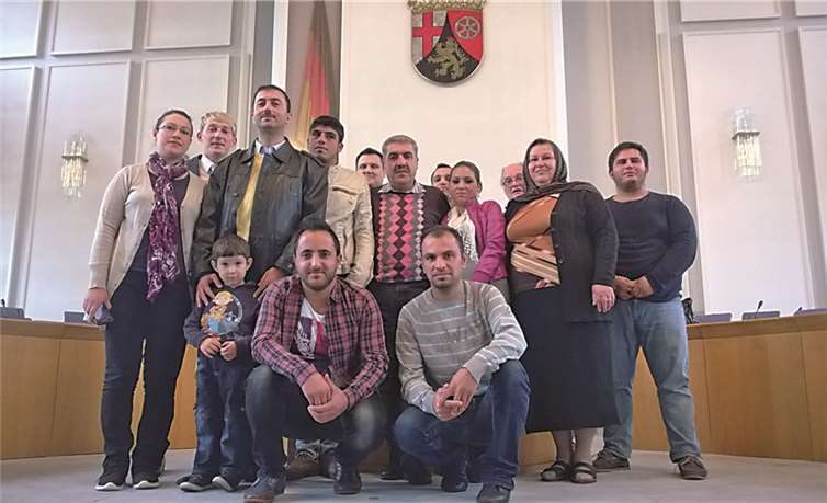 Die Initiative "Fremde werden Freunde" im Mainzer Landtag.privat