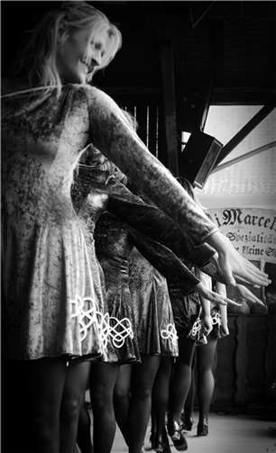 Die Irische Tanzgruppe „Bon(n) Roses“. privat