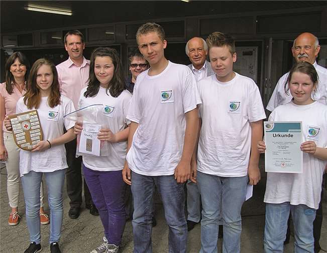 Die JRK-Mendig beim Kreiswettbewerb. Lothar Spitzley