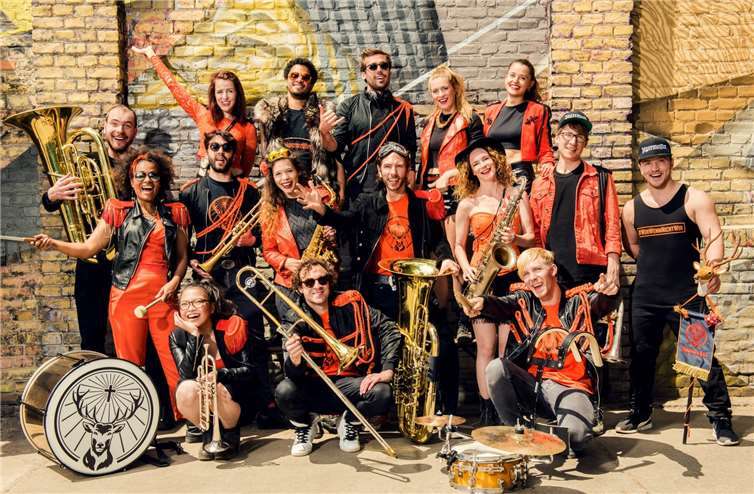 Die „Jägermeister-Blaskapelle“ gehört zu den besten Brass-Bands Europas. Foto:ds Marketing