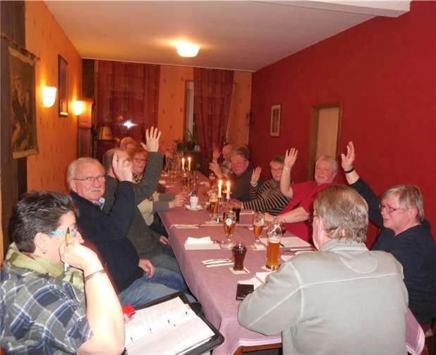 Die Jahreshauptversammlung ging zügig voran. privat