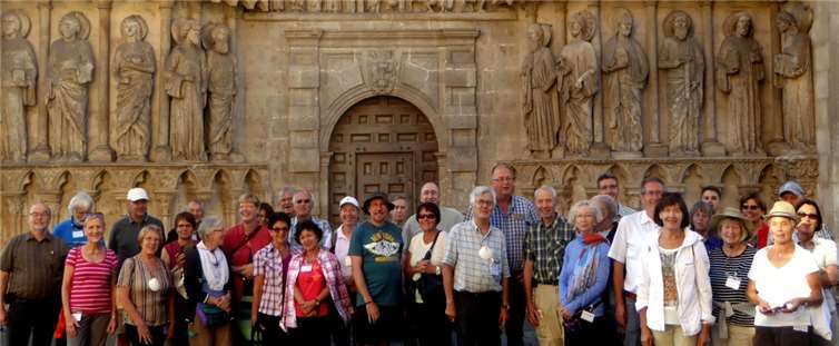 Die Jakobspilger der Pfarreien-Gemeinschaft Mayen besuchten auf ihrem Weg nach Compostela auch die Kathedrale in Burgos.