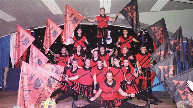 Die „Johannishöfer“ aus dem benachbarten Obermendig faszinierten mit ihrer ebenso anspruchsvollen wie atemberaubenden Choreografie „Einer für alle und alle für den Prinz“.