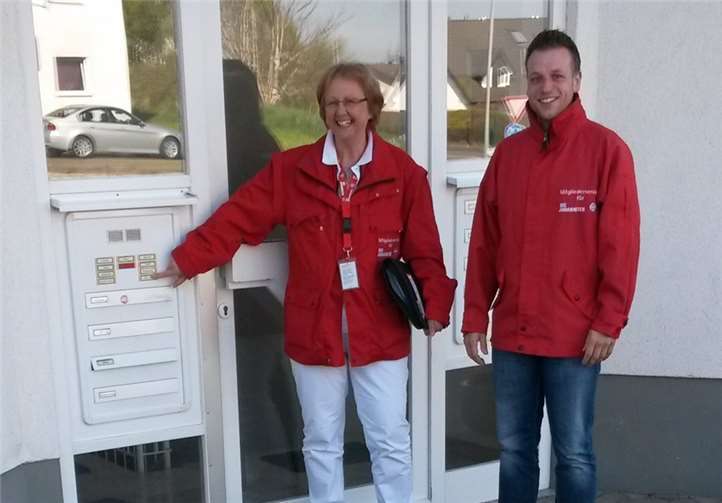 Die Johanniter werben um Fördermitglieder.Johanniter/Lisa Reichert