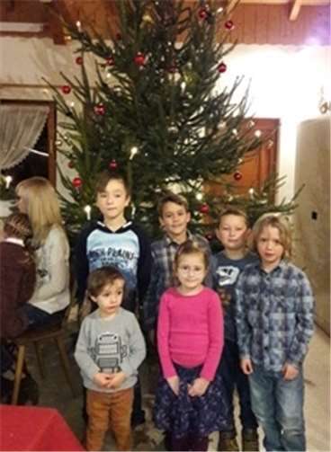 Die Jüngsten wurden vom Nikolaus beschenkt.