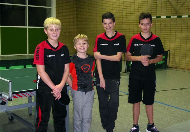 Die Jugend des TTV Oberwinter war erfolgreich gegen Müllenbach II. Foto: privat