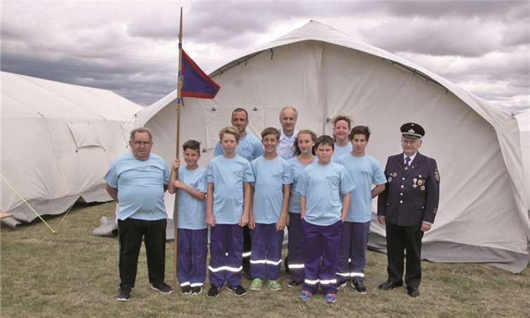 Die Jugendfeuerwehr St. Sebastian war mit 14 Teilnehmern beim 20. Kreisjugendfeuerwehr-Zeltlager dabei.