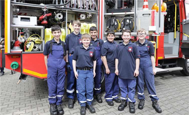 Die Jugendfeuerwehr in Adendorf.CEW