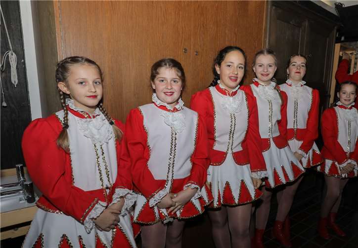 Die Jugendgarde wartete auf ihren Einsatz..