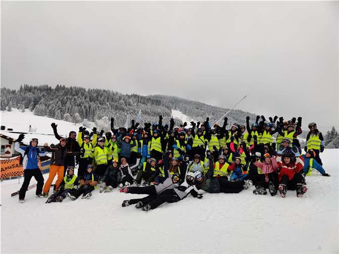 Die Jugendlichen der IGS Maifeld verlebten eine tolel Skifreizeit.  Foto: IGS Maifeld