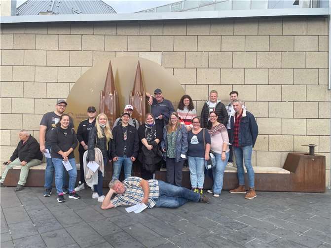 Die Jugendwarte und Stellvertreter aus dem Kreis Ahrweiler besuchten das Schokoladenmuseum in Köln. Foto: privat