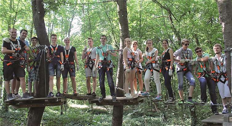 Die Junge Union Meckenheim hatte viel Spaß im Kletterwald. Junge Union Meckenheim